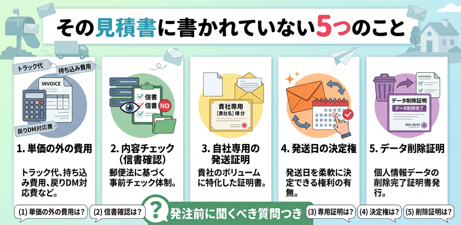 その見積書に書かれていない5つのこと